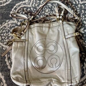 Coach Audrey Metallic Gold Shoulder Bag